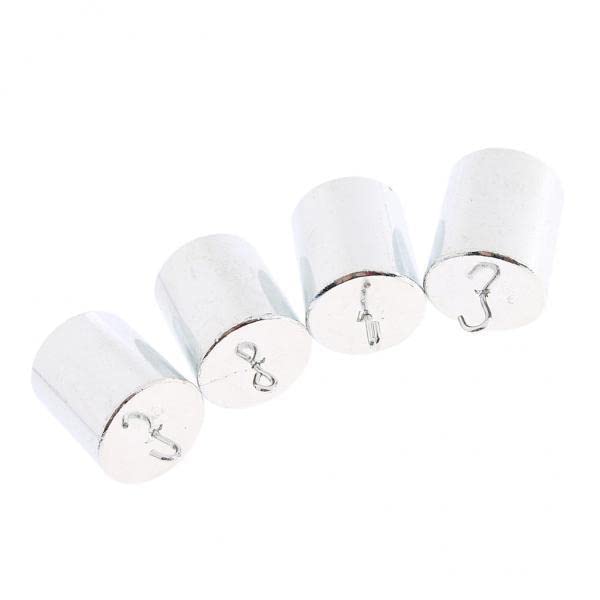 2x4 Pieces 200g Slotted Iron Weights Sets Hooked Mass Weight with Hanger Pack-picture-12