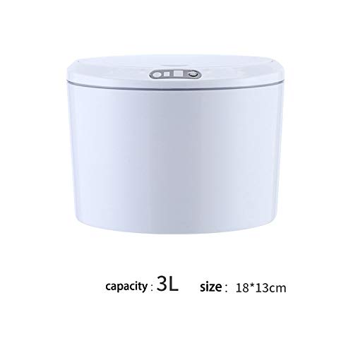 3/5L Smart Trash Can Car Garbage Automatic Sensor Lid Electric with Cover Wastebasket Home Kitchen Living Room Organizer Storage(E,3L) image 5