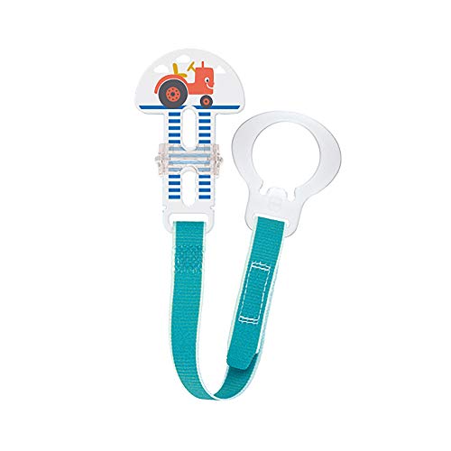 Image of MAM Trends Design Collection Pacifier Clip (1-Pack), Clip for Pacifiers with Fastener and Flexible Ring, Baby Pacifier Clip for Boys, Designs May Vary