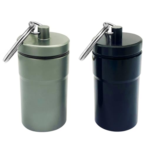 EFFIET Waterproof Metal Pill Container