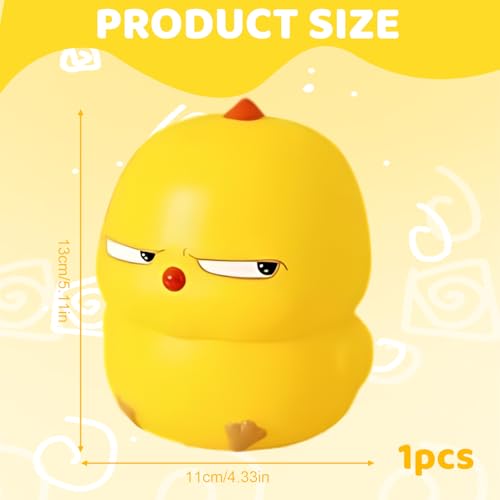Stressball, Anti Stressball für Erwachsene und Kinder, Super Groß Anti-Stress-Ball-Spielzeug, Kleines Gelbes Huhn Fidget Spielzeug, Ideal für Büro, Schule und Rehabilitation