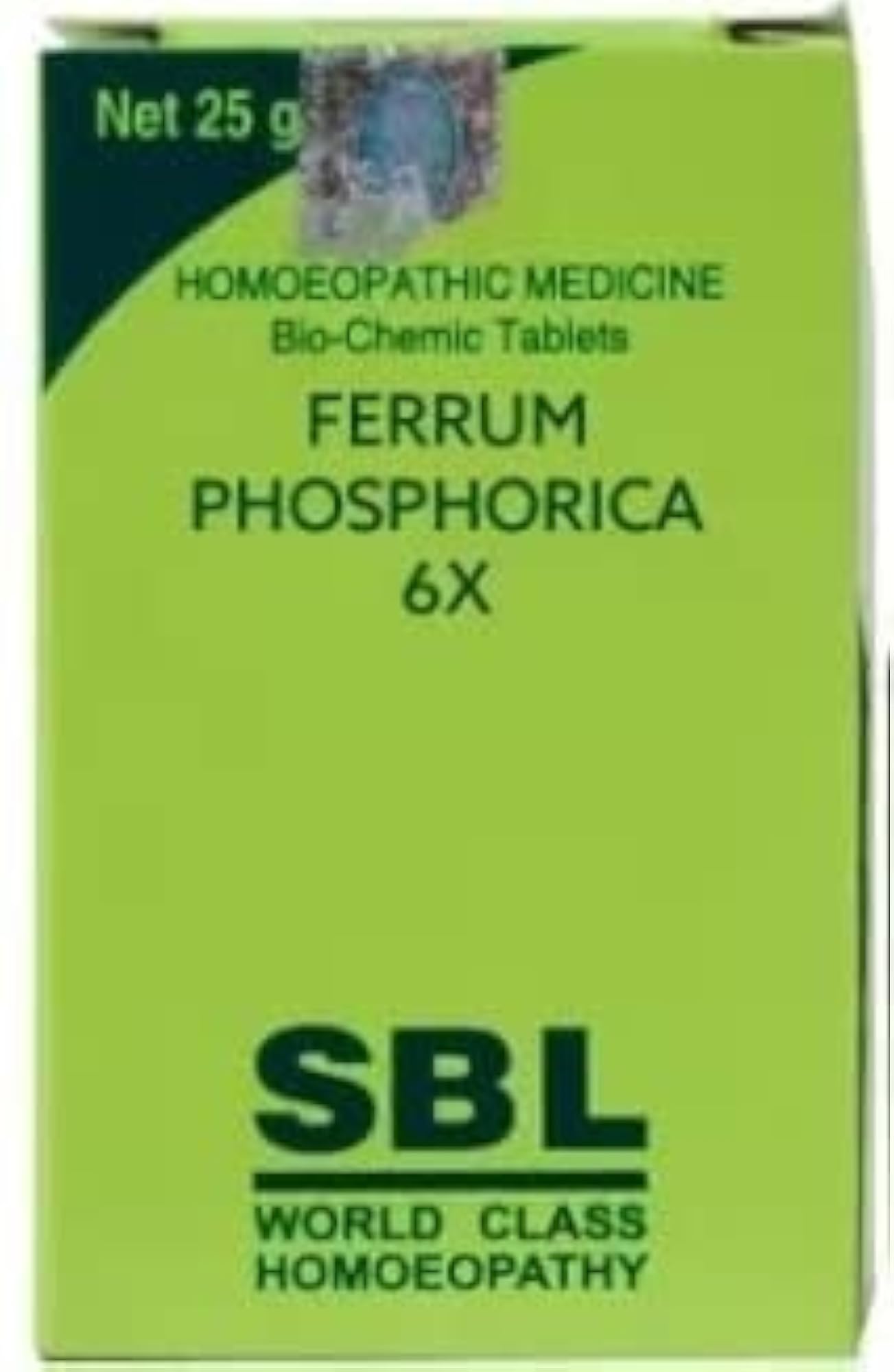 Homeopathic Medicine SBL Ferrum Phosphoricum 6x Tablet Pack of 3