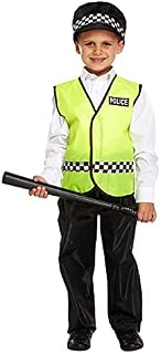 TODDLER BOYS KIDS POLICE UNIFORM COPPER COP OUTFIT FANCY DRESS COSTUME 4-6 YEARS