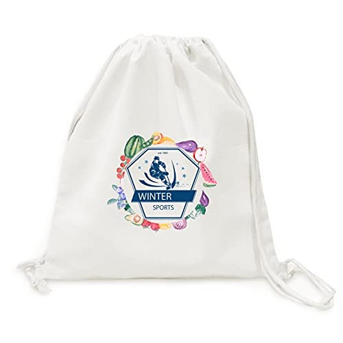 Ski de neige sac en tissu pliable à sangle évite les sacs plastiques déchirés pour légumes