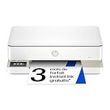 HP Envy 6120e, Imprimante Multifonction, Jet d'encre, A4, Couleur, Impression Recto Verso Automatique, Jusqu'à 10 ppm, Wi-FI, Smart, 3 Mois de Forfait Instant Ink Gratuit, Blanche