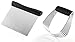 Spring Chef Dough Blender & Pastry Cutter Tool, Stainless Steel Pastry Blender & Bench Scraper for Pizza, Nut, Pie - Multipurpose Dough Cutter & Scraper Tool for Baking with Soft Grip Handles - Black
