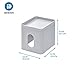 iDesign Facial Tissue Box Cover for Bathroom and Vanity Countertops The Cade Collection, 6.1