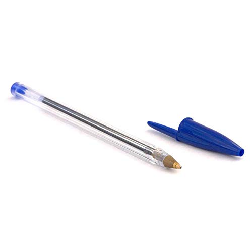 Caneta Esferográfica BIC Cristal Dura Mais, Azul, Ponta Média de 1.0mm, 4 Unidades