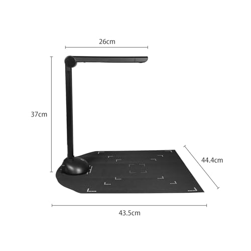 Przenośny skaner, 1200 W pikseli Kamera dokumentacyjna Skaner książek Rozmiar A4 Światło wypełniające LED HD 16 megapikseli Wysoka prędkość