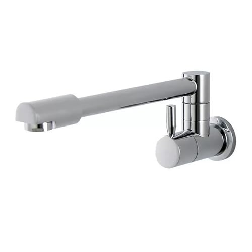 Évier de cuisine murale avec robinet en laiton pour lavabo eau froide LWX