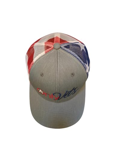 Image of USA Only Vets Hat Flag Veteran Hat for Men Women, Funny Embroidered American Army Military Baseball Cap