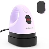 eSeedy Mini Heat Press Machine, 3 Heat Settings& Fast Heating, 15 Mins Auto-Off, Insulated Safety Base, Mini Iron for Crafting, T Shirts, Hats, Heating Transfer Projects (Purple)