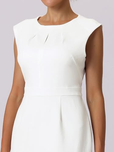 Women's Work Pencil Dresses Sleeveless Professional Business Sheath Dress4
