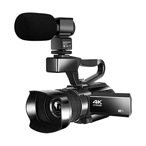 Camcorders Video Camera 4K Camcorders Video Cameras Recording with WiFi 30X Digital Zoom Vlogging Camera IR Night Vision Portable Digital Camera with HD Camera Cover