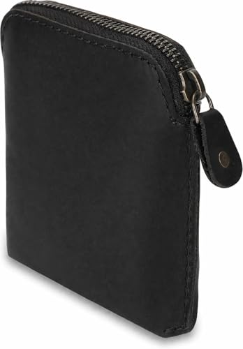Image of Premium Full Grain Leather Playing Card Case, Zippered Playing Card Holder for Poker Bridge Cards, Durable Leather Card Deck Storage Organizer Travel Card Carrying Pouch Multi Purpose Wallet