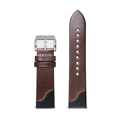 Bracelet montre 22mm cuir bicolore pour changer de style facilement