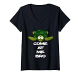 Photo Gallery donna come at me bro tartaruga animale carino pet sea turtle t-shirt maglietta con collo a v Photo Gallery donna come at me bro tartaruga animale carino pet sea turtle t-shirt maglietta con collo a v