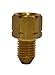 Trico FA-1020 Brass Central Lubrication Straight Adapter, 5/16"-24 Female x M8 x 1.0 Male