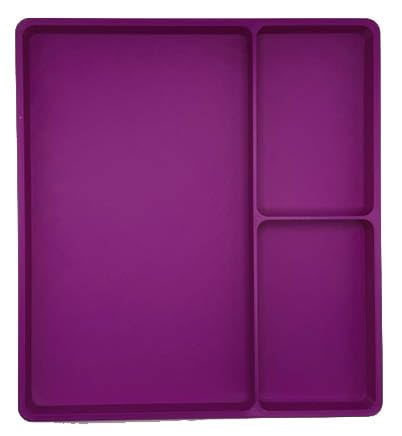 LPC DIRECT 3 Section Parts Tray for LEGO Building and Model Making, Made at our base in Essex (Purple)