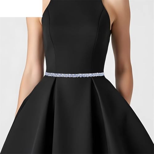 Bridal Belt Silver Rhinestones Beaded Belt Occasion Dress Decoration Handmade Wedding Party2