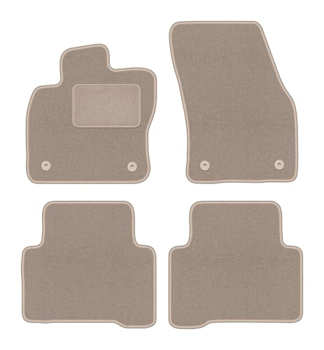 Tapis de voiture pour Touran II 2016- en velours beige