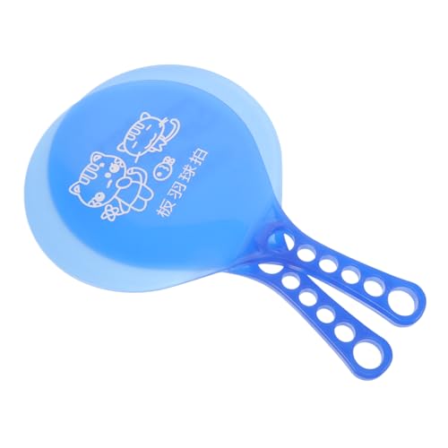 BESPORTBLE Badminton Paddles Set Beach Ball Game Rackets Durable Plastic Paddles Sports 1 Pair