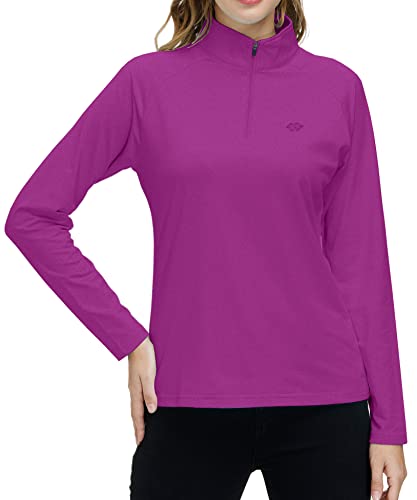 Airike Womens Golf Shirt Long Sleeve Fleece Grey Polo Shirt Stand Up Collar Lady Tank Top For Work Tennis #TOP2