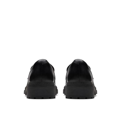CLARKS Mixte Orinoco3 Edge Shoes, Black Leather, 39 EU