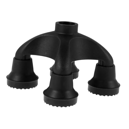 FOMIYES Non-Slip Crutch Feet Tip Replacement for Walking Canes and Trekking Poles Self-Standing Quad Base Cane Tip for Enhanced Stability and Comfort
