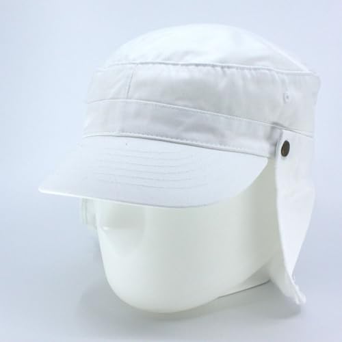 Image of The Vintage Year Heavy Stitching Washed Cotton Cadet Hat - Durable Military Baseball Cap for Men & Women, Outdoor Casual Wear