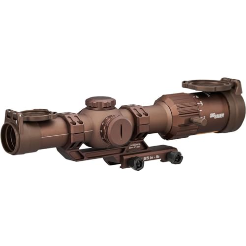 SIG SAUER Tango-MSR LPVO 1-6X24mm Waterproof Fog-Proof Rugged Tactical Hunting Rifle Scope | Second Focal Plane/F2 | Illuminated MSR BDC-6 Reticle, Coyote Tan