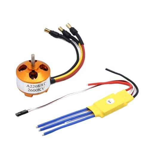 A2212 A2208 ブラシレスモーター 30A ESC スピードコントローラー付き ドローン用 930KV 1000KV 1400KV 2200KV 2700KV(A2208 KV2600 30A ESC)