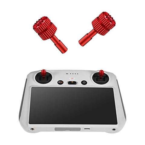 SKYREAT Mini 3 /Mini 3 Pro Remote Control Sticks, Controller Thumb Sticks Aluminium Alloy Joystick Rocker Grips Replacement Parts for DJI Mini 3 Pro DJI RC Smart Controller Accessories Cover