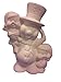 Snowman with Birds 9" Ceramic Bisque, Ready to Paint