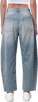 Damesjeans met hoge taille en wijde pijpen - Stretchjeans voor dames