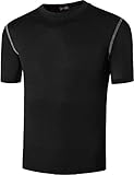 Sportides Boy's Quick Dry Active Sport Short Sleeve Breathable Compression Shirt Tee Tshirt T-Shirt