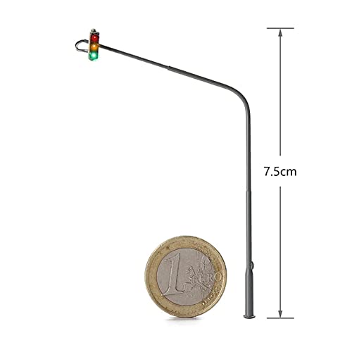 Hellery 3 Pezzi Semafori a LED Modellismo Ho