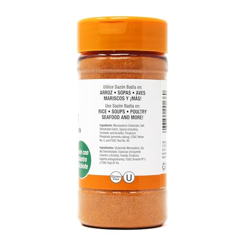 Badia Sazon with Coriander & Annatto Seasoning, 7 oz - Perfect Blend, Authentic Latin Flavor