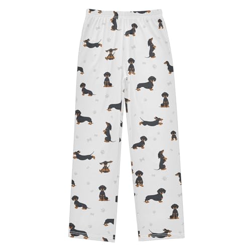 Boys' Pants Dachshund Short Haired Dogs Long Bottoms Jogger Pants Elastic Waist Trousers with Pockets S-XL