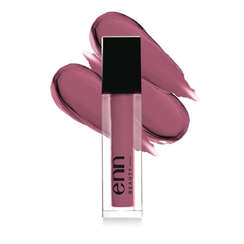 Image of ENN Beauty Semi-Matte Liquid Lipstick (Berry Vodka) | Mauve Shade | Long-Lasting, Waterproof, Smudge-Proof & Non-Transfer | Lightweight & Highly Pigmented | 1.5 ml