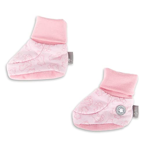 Sigikid Baby-Mädchen Classic Bio-Baumwolle Schuhe, rosa/Single Jersey, OneSize Cover