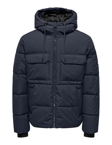 ONLY & SONS herr Onselijah pckt. Huvjacka OTW Noos, Navy Blazer, l, marinblå blazer, L