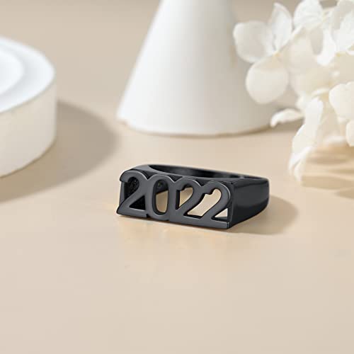 Custom4U Personalized Initial Signet Engraved Ring for Mens - image 8