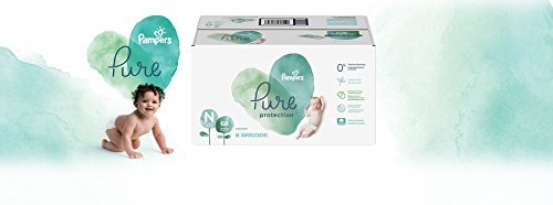 Image of Pampers Pure Protection Disposable Baby Diapers, Hypoallergenic and Unscented, 68 Count, For Newborns up to 10 Pounds
