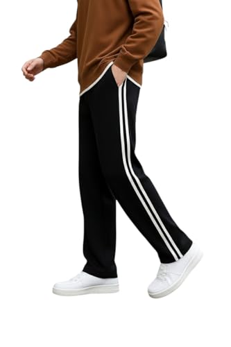 Image of dockstreet Men's /Unisex Open Bottom Drawstring Pure Cotton Stretchable Baggy Jogger Pants