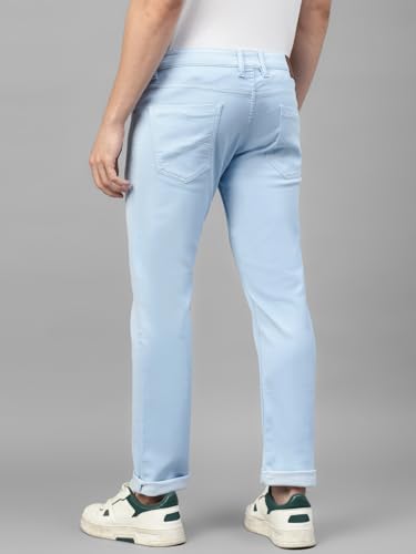 Image of Allen Cooper Regular Comfortable Mid Rise Denim Jeans for Men