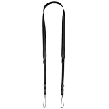 [サムコス] カメラ ショルダー ネック 長さ調節可能 カメラ ストラップ 一眼レフ コンパクトカメラ デジカメなど用 (ブラック)