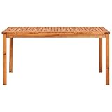 Tidyard Gartentisch Holz Wetterfest Balkontisch Beistelltisch Esstisch Holztisch Terassentisch Quadratisch Gartenmöbel - 2