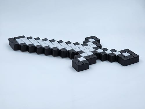 Image of 3D Printed Pixel Sword Toy | Blocky Gaming Prop | Safe Cosplay Accessory for Kids & Fans, Multicolor