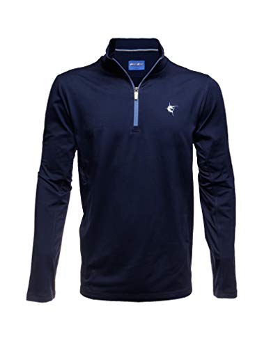 White Water Montauk Performance 1/4 Zip Pullover - Navy Large